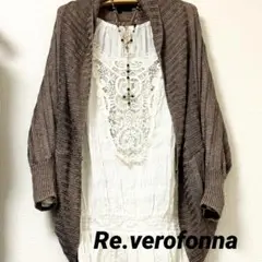 《Re.verofonna》シャーリング&レース使いのブラウス　トップス