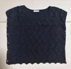 【美品】VIS 黒レーストップス