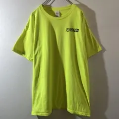 T-540 Hanes プリント ネオンイエロー Tシャツ Lサイズ