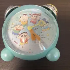 しんちゃん目覚まし時計 ミントグリーン