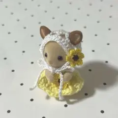 ハンドメイド♡ミニチュアドール服♡バブーシュカ＆ワンピース