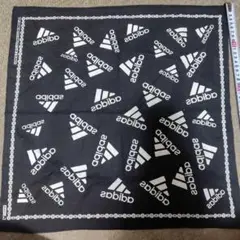 adidas ナプキン ランチクロス 給食 お弁当49x49cm ブラック