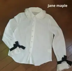 Jane maple 袖リボンパールブラウス