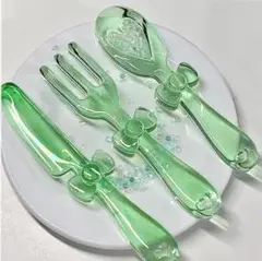 #0251シリコンモールド　カトラリー　ミニチュア　スプーン　デコパーツ　レジン