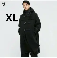 ユニクロ+J ウールオーバーサイズダッフルコート ブラック XLサイズ