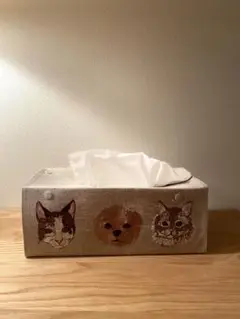 送料無料　コーラル&タスク　CORAL&TUSK ティッシュボックスカバー 完売次第 販売終了】CORAL&TUSK [Cats and Dogs Tissue Box