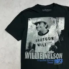 WILLIE NELSON　ウィリー・ネルソン　Tシャツ　古着　ブラック　S