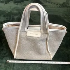 2WAY シルバー ハンド バッグ 内ポケット 実用 トート バック ショルダー