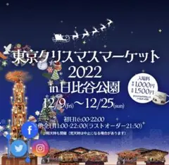 日比谷公園 クリスマスマーケット 25日