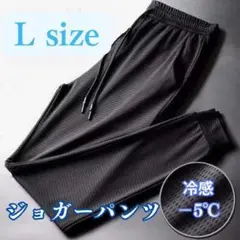 ジョガーパンツ レディース 冷感 軽量 メッシュ 涼感 スポーツ 黒 L