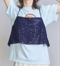 BEAUTY&YOUTH スパンコール キャミソール 2WAY