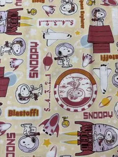 約50×50㎝　シーチング　生地　はぎれ　SNOOPY