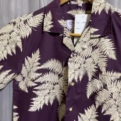 n30 新品未使用品　Favantツリー柄アロハシャツ