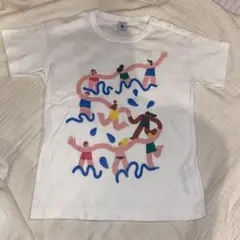 プチバトー　カラフルグラフィックTシャツ 10才