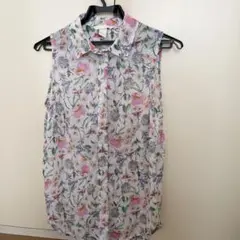 H&M フラワー柄シフォンブラウス　最終値下げ☆