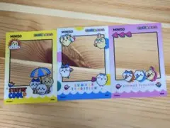 miniso ちいかわ　猛暑の夏 海外特典クリアカード3点セット