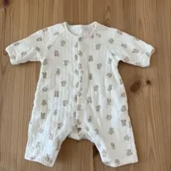 くまさん キルト ロンパース 60cm