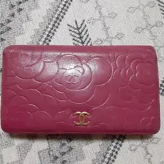 シャネル カメリア長財布