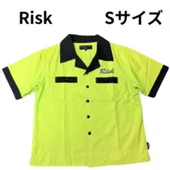 Risk リスク ボーリングシャツ 半袖シャツ ボタンシャツ ライトグリーン