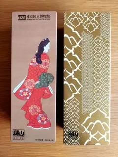 空缶　限定品　東京国立博物館　赤坂柿山　コラボ　見返り美人　金缶　おまけ付き