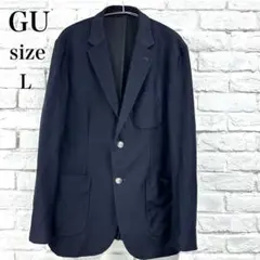 ✨美品✨　GU ジーユー　紺ブレ　メタルボタン ネイビー Ｌ　洗える