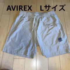 AVIREX ベージュ ショートパンツ ウエストゴム　ハーフパンツ　短パン