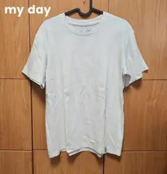 my day マイデイ ホワイト半袖Tシャツ