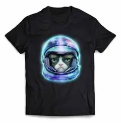 宇宙飛行士 猫 ねこTシャツ