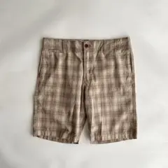 希少デザイン 00s初期 OLD GAP チェック ワイドショートパンツ w35