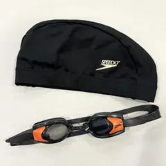【セット】 ・スピードSPEEDO水泳キャップ ・セイコー saekoゴーグル