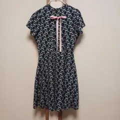 ※タグ付未使用品 ディズニー×スターブリンク ミッキーモノグラム ワンピース タグ付未使用 ディズニー×スターブリンク ミッキー モノグラム
