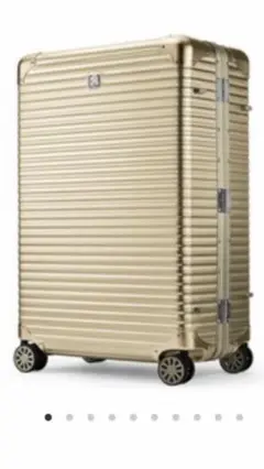 【新品未使用】LANZZO スーツケース Norman 87L ゴールド アルミ