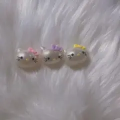 シリコンビーズ　キティちゃん