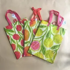 Foodland エコバッグ フルーツ柄 3枚セット