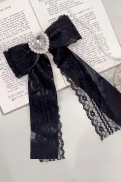 プリンセスメロディ ハートビジューレースクリップ