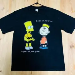シンプソンズ チャーリーブラウン リプリント Tシャツ 半袖 メンズ 新品