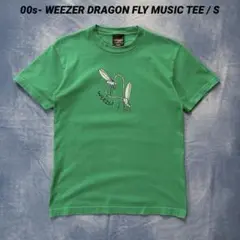 00s- WEEZER DRAGON FLY MUSIC TEE / S