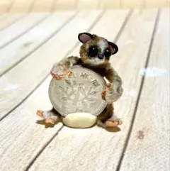 ドールハウス ミニチュア ハンドメイド 小動物 モールアート スローロリス