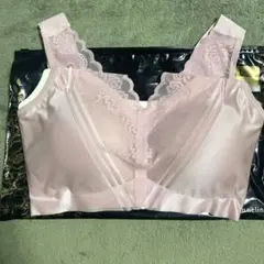 ★新品★ LUXUUP ピンク ナイトブラ Lサイズ