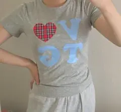 ハート グラフィック アメリカ Tシャツ