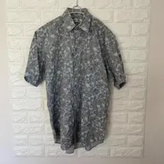 JOHN FIELD 花柄 半袖シャツ 総柄 グレー サイズM 美品