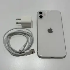 iPhone 11 128GB ホワイト (本体、ケーブル、プラグ)