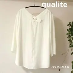 qualite カリテ シアー ブラウス