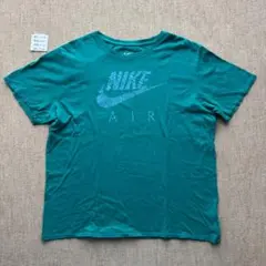 NIKE AIR ビッグロゴ Tシャツ XL エメラルドグリーン ダメージあり