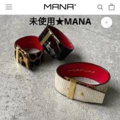 あられ！MANA 今西優子　パイソンレザーバングル　♡美品 MANA アクセサリー レザーバングル(パイソン柄) - メルカリ