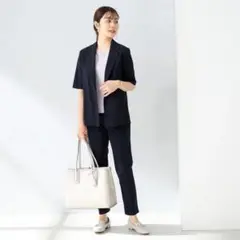 パジャマスーツRENU 半袖テーラードジャケット セット