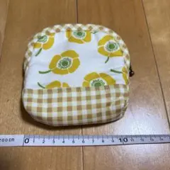 ハンドメイド　ミニポーチ　裏地が自慢　花柄 【新品】