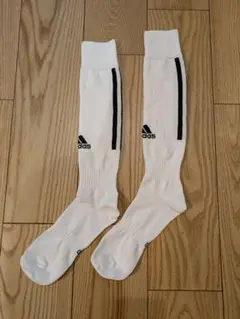 adidas サッカーソックス ストッキング ホワイト