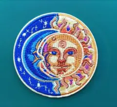 ☆太陽と月☆アイロンワッペン