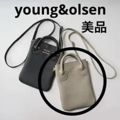 YOUNG&OLSEN スマホショルダーBAG ベージュ
